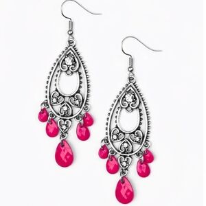 Fashion Flirt Pink Earrings Western Fashion Jewelry Paparazzi